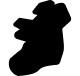 Simple black silhouette of a tree with a rounded canopy and a sturdy trunk, representing nature and environmental themes.